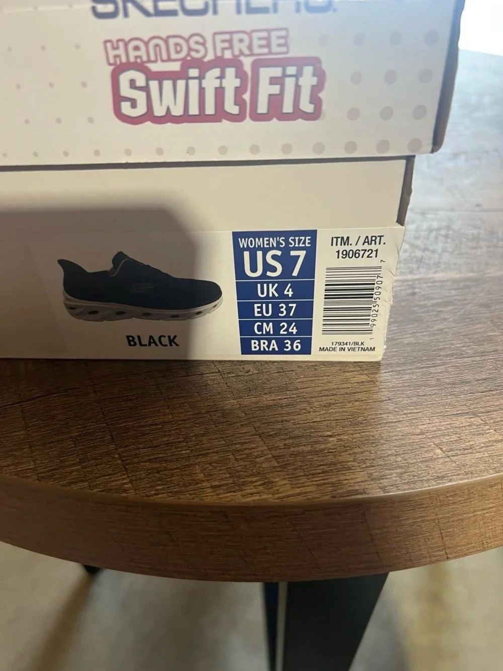 Skechers Swift Fit Glide-Lite 2.0 Women’s Size 7 Black Pink Sneakers
